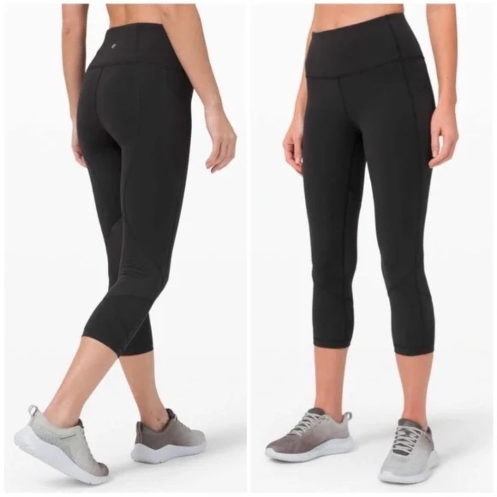 Lululemon Pace Rival Crop *22” W6BAVS  BLACK SIZE 8